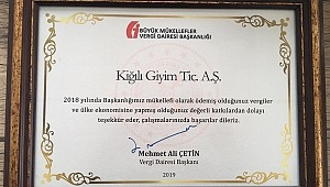 Kiğılı’ya Vergi Teşekkürü