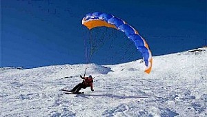 YAZIN KİTESURF KIŞIN SNOWKİTE