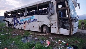 Küçükçekmece Belediyesine ait Otobüs Tokat Reşadiye'de kaza Yaptı