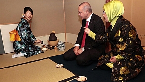 Cumhurbaşkanı Erdoğan Japonya’da çay seremonisine katıldı