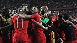 Maç sonunda büyük sevinç