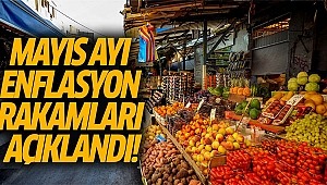 Mayıs ayı enflasyon rakamları açıklandı