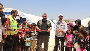 Sadakataşı ve Fetihder’den Suriye’ye Muhammed Mursi Çadır Kenti