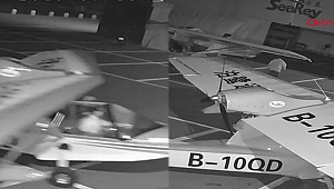 Çin’de bir çocuk uçak çalmaya çalışırken görüntülendi