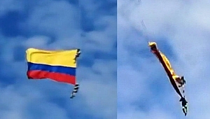 Gösteri uçuşunda halat koptu, 2 asker yere çakıldı