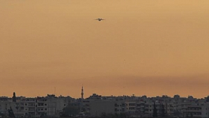 Rus askerlerini taşıyan uçak Kamışlı'ya indi