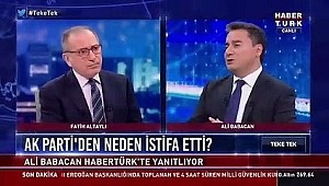 Ali Babacan AK Parti'den neden istifa ettiğini açıkladı