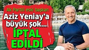  Eski AK Parti'li Başkan Aziz Yeniay'a mahkemeden şok karar