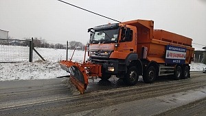 Çatalca ve Silivri ilçelerine kar yağdı.