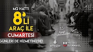 METRODA TRENLER CUMARTESİ GÜNLERİ DE 8 ARAÇLI OLACAK