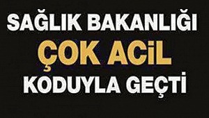 Sağlık Bakanlığı,'Acil' koduyla 81 ile gönderdi: Durdurun