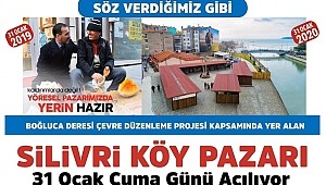 SİLİVRİ KÖY PAZARI CUMA GÜNÜ AÇILIYOR