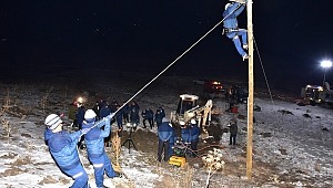 Türk Telekom yeni yıla -15 derecede çalışan ekiplerle girdi