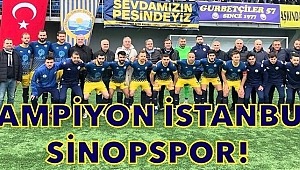  Başarılı Rafet Orhan Başkanlığında İstanbul Sinop Spor Şampiyon oldu