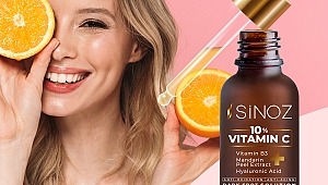 Sinoz C Vitamini Serum ile ciltte ışıltılı etki