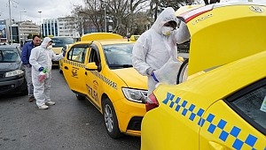 İstanbul taksileri BRC işbirliğiyle dezenfekte edildi!