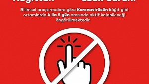 Koronavirüsten korunmak için ofiste kâğıttan uzak durun!