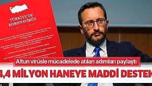 Altun,Tüm seferberliğimiz ve mücadelemiz aziz milletimiz içindir.