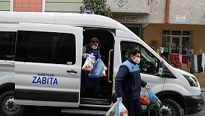 Bağcılar’da pazarcılardan evlere servis hizmeti