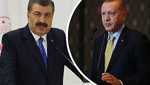 Sağlık Bakanı Fahrettin Koca  Cumhurbaşkanı Recep Tayyip Erdoğan'ı Geçti