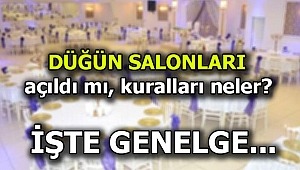 İşte Düğün salonları ile ilgili yeni genelge