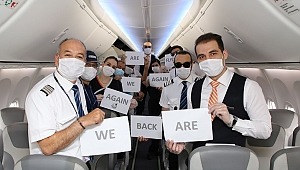 SunExpress’ten ilk uçuşlara özel su takı