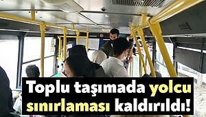 Ulaşımda yüzde 50 sınırı kaldırıldı