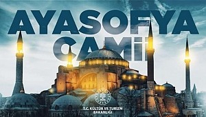 Ayasofya Camii için hazırlıklar da aralıksız sürüyor. 
