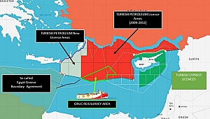Bakanlık paylaştı: İşte Oruç Reis'in faaliyet sahasını gösteren harita