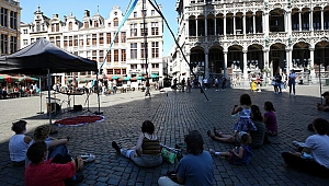 Belçika'da sıcak hava etkili oluyor