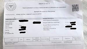 Corona virüsü testinde boş kağıt krizi