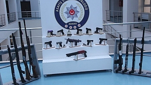 Adana’da 44 ruhsatsız silah ele geçirildi