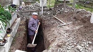 Kendi mezarını kendisi kazdı: Ölürsem benim mezarım hazır