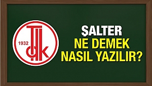 Şalter kelimesi nasıl yazılır? Şalter ne demek?