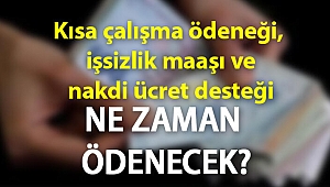 Eylül / ekim kısa çalışma ödeneği (KÇÖ), işsizlik maaşı ve nakdi ücreti desteği ne zaman yatacak?