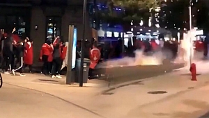 Fransa'da Ermeni eylemcileri protesto eden Türklere polis müdahalesi