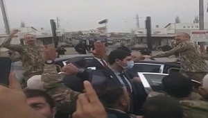 Aliyev, Fuzuli’de coşkuyla karşılandı