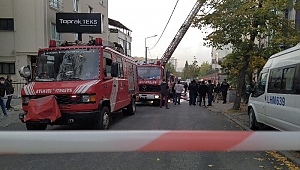 Bağcılar’da baskı atölyesindeki yangın korkuttu