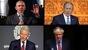 Canlı yayında aşı yarışı: Boris, Obama, Bush ve Clinton sıraya girdi