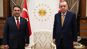 Cumhurbaşkanı Erdoğan, KKTC Başbakanı Saner'i kabul etti