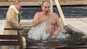 Putin'in Noel kutlamasındaki görüntüleri olay oldu!