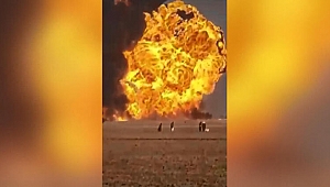 500 tanker bir anda kül oldu!