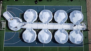 Hastanelerdeki koronavirüs yoğunluğuna 'şişirebilir' ünite çözümü