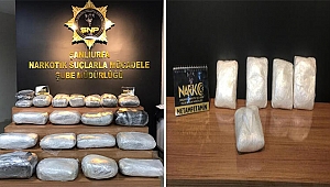 Şanlıurfa’da 117 kilo 550 gram uyuşturucu ele geçti