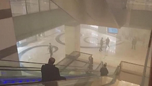Konya'da AVM'de korkutan yangın