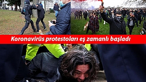 Son dakika: Avrupa sokakları karıştı! Kovid-19 protestolarına polis müdahale etti