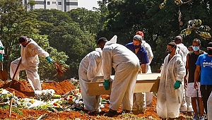 Brezilya'da son 24 saatte korona nedeniyle 3 bin 163 kişi hayatını kaybetti