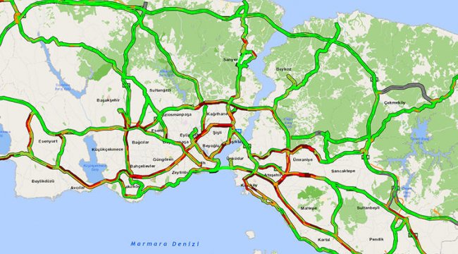 İstanbul'da kısmi kapanmaya saatler kala trafik yoğunluğu oluştu