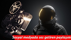 Astronotların film keyfi sosyal medyada!