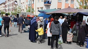 Tedbirlere uyulmayan pazar yeri erken kapatıldı